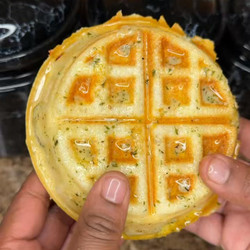 Chicken Bacon Ranch Stuffed Pizza Waffle