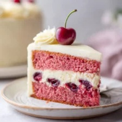 Very Cherry Cake With Vanilla Buttercream