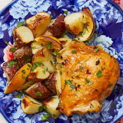 Lemon-thyme Sheet-pan Chicken And Potatoes