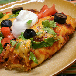 Beef Enchiladas With Spicy Red Sauce