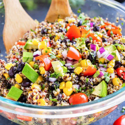 Mexican Quinoa Salad With Cilantro Lime Dressing