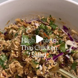 High Protein Thai Chicken Salad