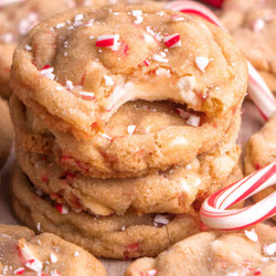 White Chocolate Peppermint cheesecake Cookies