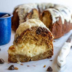 Chocolate Chip Cream Cheese Banana Bundt Cake Recipe