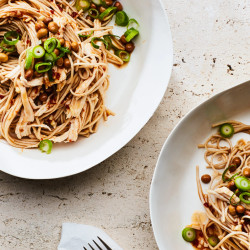 Spicy Buckwheat Noodles With Chicken