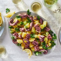 Octopus And Potato Salad (insalata Di Polpo E Patate) food52 seafood