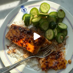 Salmon With Chili Crunch And Honey