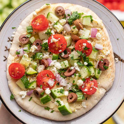 Loaded Hummus Pitas