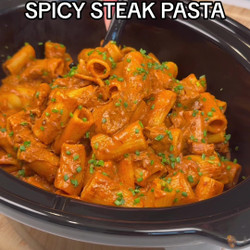 Spicy Steak Pasta Stealth Health Slow Cooker Meal Prep