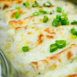 White Chicken Enchiladas