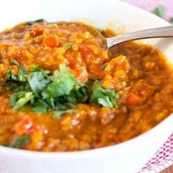 Lentejas con Zanahoria y Curry