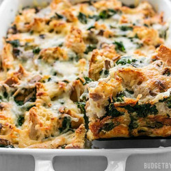 Kale Swiss And Mushroom Strata