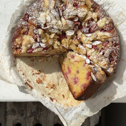 Raspberry Almond Coffee Cake