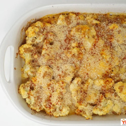 Cheesy Cauliflower And Farro Bake