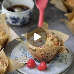 Raspberry White Chocolate Key Lime Muffin