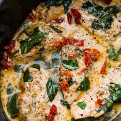 Crockpot Tuscan Chicken