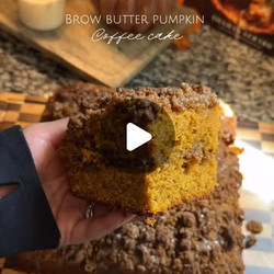 Brown Butter Pumpkin Coffee Cake