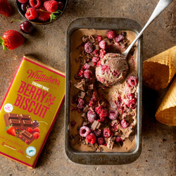 Berry &amp; Biscuit Ice Cream