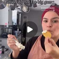 Pan Fried Onion Dip