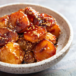 Gamja Bokkeum (korean Sweet Soy-glazed Potatoes) easy sides
