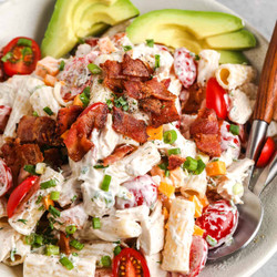 Bacon Ranch Pasta Salad