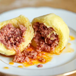 Potato And Pork Dumplings (hascheeknödel)