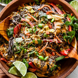 Soba Noodle Salad With Sesame-cashew Sauce