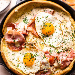 Ham And Cheese Dutch Baby