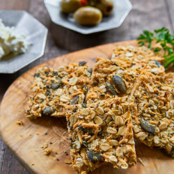Cheesy Savory Granola Bars