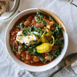 Spicy Tomato Butter Bean Stew