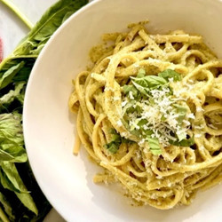 Creamy Lemon Zucchini Pasta easy. Must