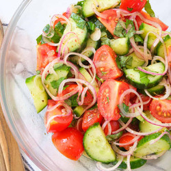 Cucumber Tomato Onion Salad