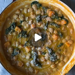 Cheesy Squash Beans And Greens