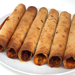 Oven Baked Beef And Cheddar Taquitos