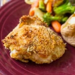 Baked Chicken Thighs With Mustard And Herbs