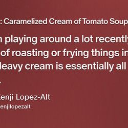 Caramelized Cream Of Tomato Soup