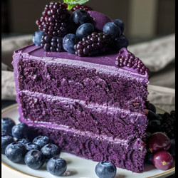 Purple Velvet Cake With Cream Cheese Frosting