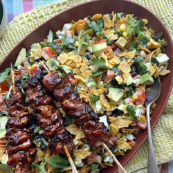 Chipotle-raspberry Chicken Skewers
