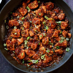 Indo-chinese Garlic Pepper Tofu
