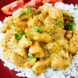Slow Cooker Crock Pot Honey Mustard Chicken