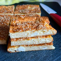 Quick + Healthy Oatmeal Feta Pie (5 Ingredients)