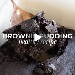 Nutritious Brownie Pudding With Black Beans