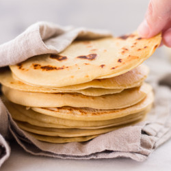 4-ingredient Easy Chickpea Tortillas