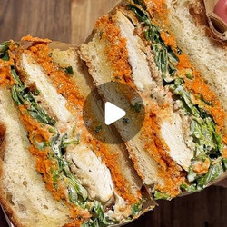 Crunchy Chicken Romesco Sandwich