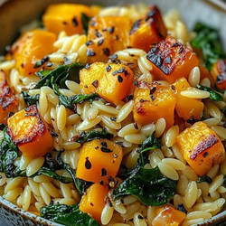 Orzo with Roasted Butternut Squah
