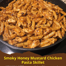 Smoky Honey Mustard Chicken Pasta Skillet