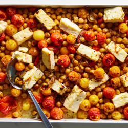 Sheet-pan Feta With Chickpeas And Tomatoes