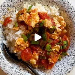 Eggs And Tomatoes On Rice