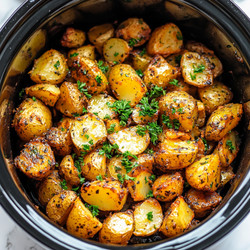 Crockpot Garlic Mashed Potatoes