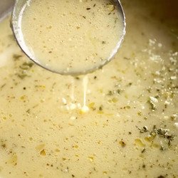 Traditional Country French Style Garlic Soup